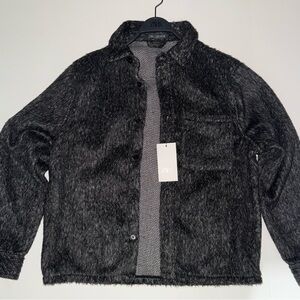 Zara Charcoal Textured Jacket